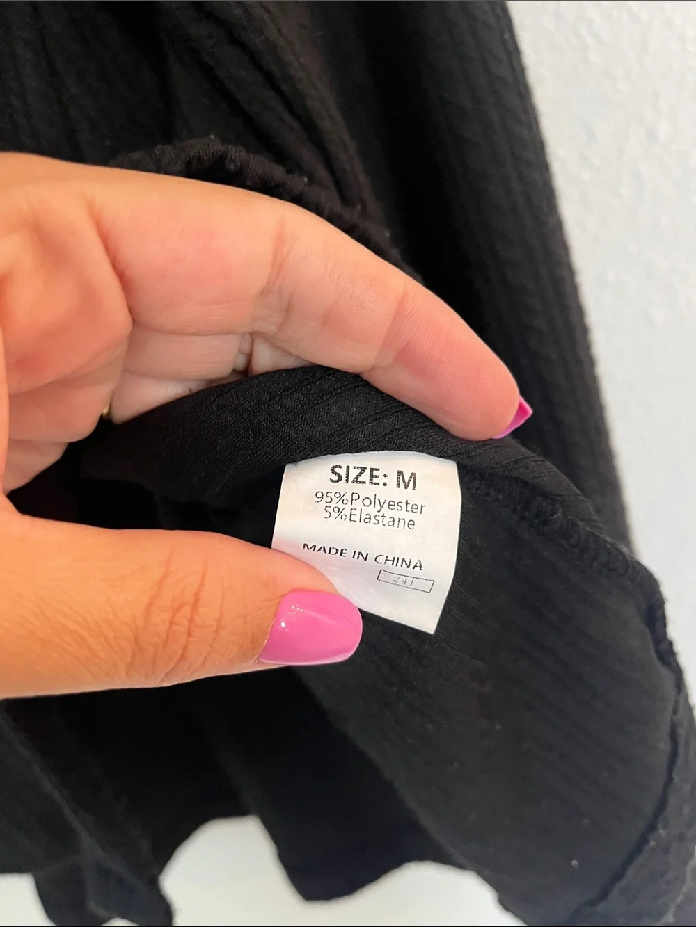 Boutique Black Button-Front Ribbed Long Sleeve Shirt Jacket
